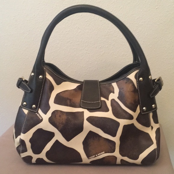 Dooney & Bourke Leather Lock Logo  Lg/Giraffe - Picture 2 of 16